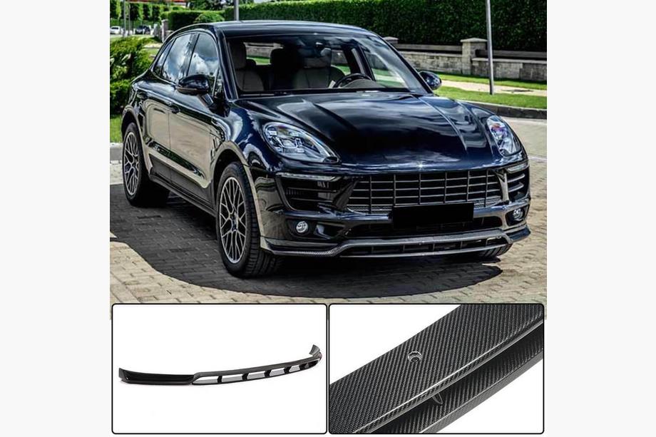 Porsche Macan 2014–2024 Sprednji lip spojler odbijača Lip V2 (2014-2018, Karbon) Image