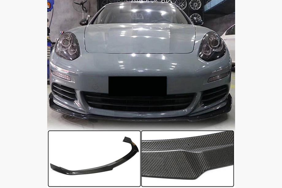 Porsche Panamera 2009–2016 Lip spojler sprednjega odbijača (za Base 2013-2016, karbon) Fotografija 1