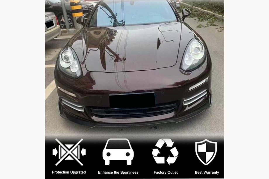 Porsche Panamera 2009–2016 Lip spojler sprednjega odbijača (za Base 2013-2016, karbon) Fotografija 3