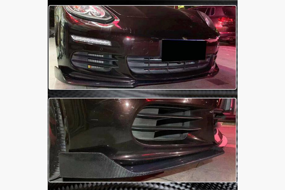Porsche Panamera 2009–2016 Lip spojler sprednjega odbijača (za Base 2013-2016, karbon) Fotografija 4