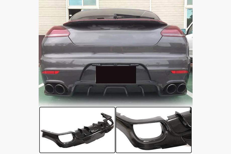 Porsche Panamera 2009–2016 Difuzor zadnjega odbijača (2013-2016, karbon) Image