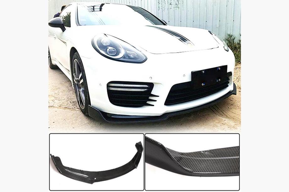 Porsche Panamera 2009–2016 Lipa za sprednji odbijač Lip V2 (za Turbo/Turbo S/GTS) Image
