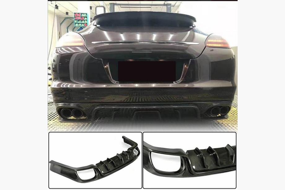 Porsche Panamera 2009–2016 Difuzor zadnjega odbijača (2009-2013, karbonski) Image