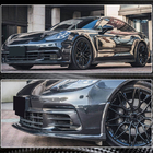 Porsche Panamera 2016–2023 Sprednja ustnica odbijača Lip (2016-2020, karbon) fotografija 5