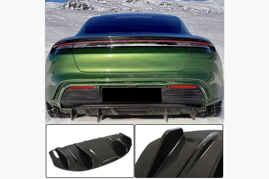 Porsche Taycan 2019– Difuzor zadnjega odbijača (za 2019-2024 Base SD, karbon) Image