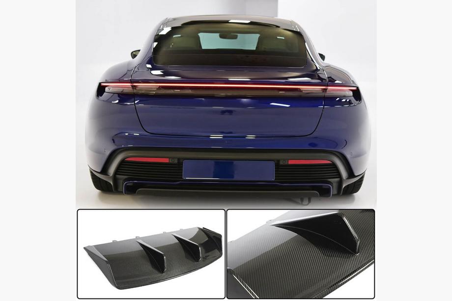 Porsche Taycan 2019– Difuzor zadnjega odbijača (za 2019-2024 Turbo S SD, karbon) Image