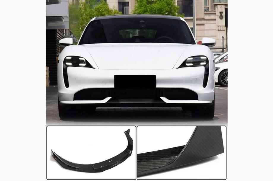 Porsche Taycan 2019– Sprednji lip spojler za odbijač (za 2019-2024 Turbo S, karbon) Image