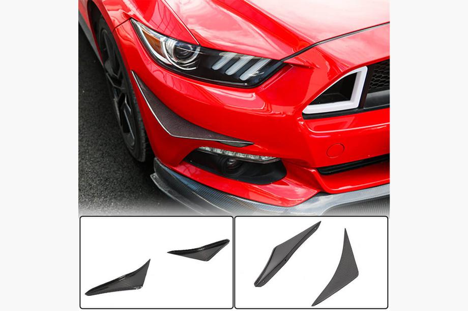 Ford Mustang 2015–2023 Dodatki za sprednji odbijač (2015-2017, karbon) Fotografija 1