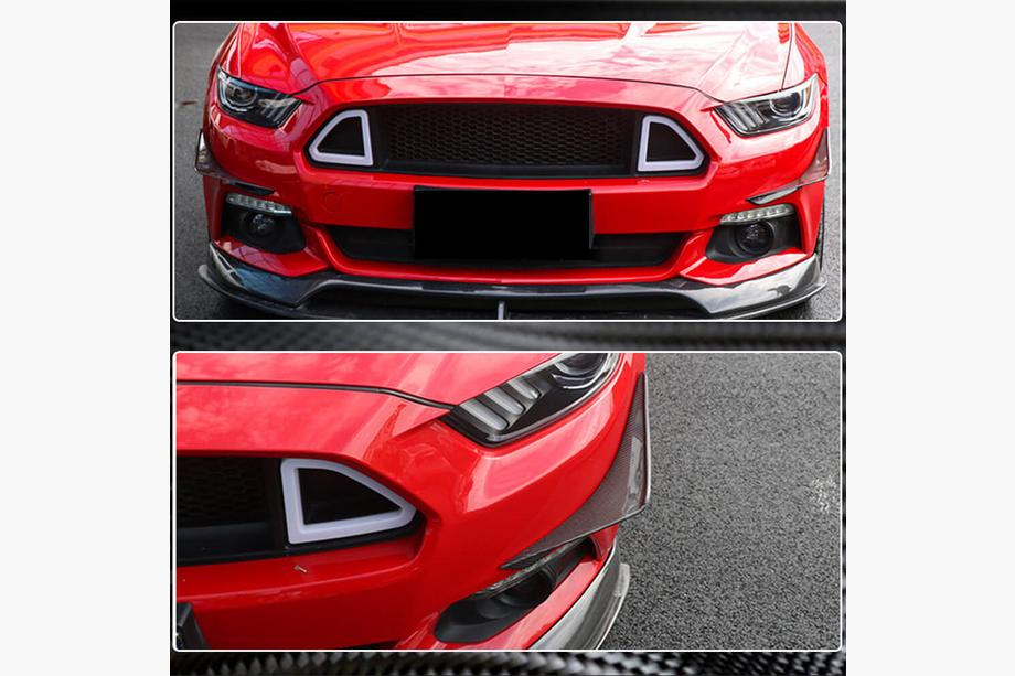 Ford Mustang 2015–2023 Dodatki za sprednji odbijač (2015-2017, karbon) Fotografija 4