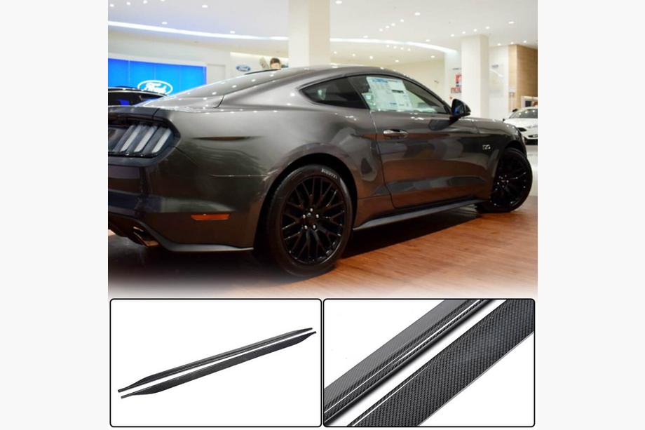 Ford Mustang 2015–2023 Stranski pragovi V1 (karbon) Image