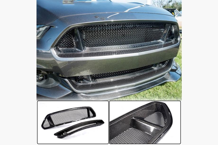 Ford Mustang 2015–2023 Maska hladilnika (2015-2017, karbon) Image