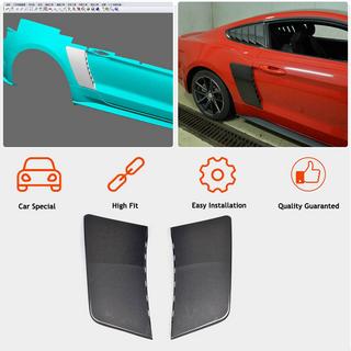 Obloge zadnjih blatnikov (2015-2017, Karbon) Ford Mustang 2015–2023 fotografija 2