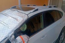 Subaru XV 2011–2017 Strešne vzdolžne letve CROWN (mat siva) fotografija 1