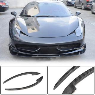 Karbonski nastavki za sprednji odbijač V2 (2011-2013, karbon) Ferrari 458 Italia 2009–2015 fotografija 1