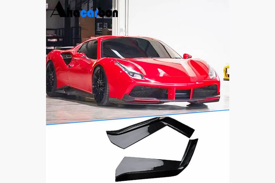 Ferrari 488 GTB 2015–2019 Flap dodatki za sprednji odbijač (2015-2019, karbon) Image