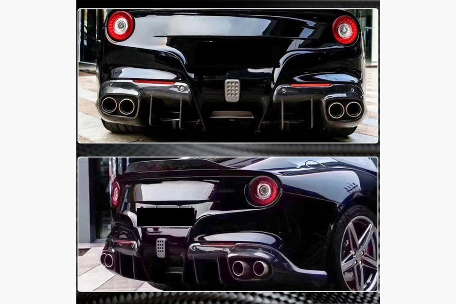 Ferrari F12 Berlinetta 2012–2017 Difuzor zadnjega odbijača (2012-2014, Karbon) Fotografija 4