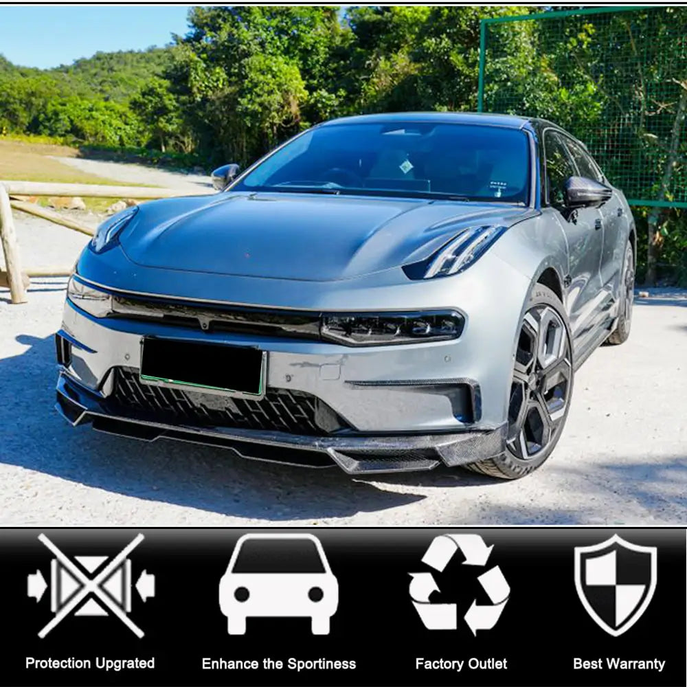 Karbon dodatek (lip) za sprednji odbijač Lip (2021-2024, Karbon) Zeekr 001 2021– fotografija 2