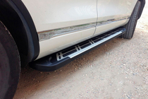 Volkswagen Touareg 2010–2018 Stranske stopnice Sunrise (2 kos, aluminij) fotografija 2