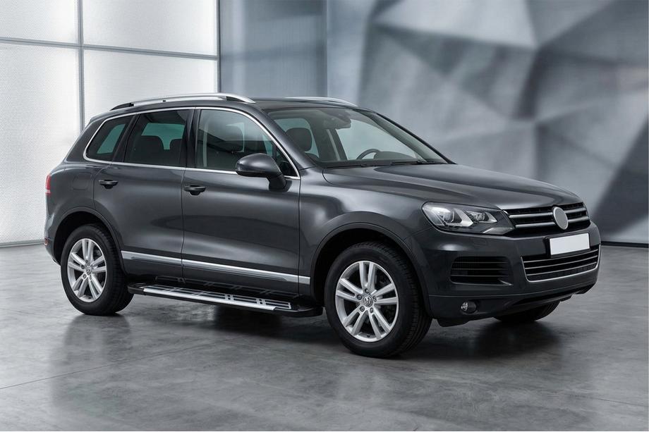 Volkswagen Touareg 2010–2018 Stranske stopnice Sunrise (2 kos, aluminij) Image