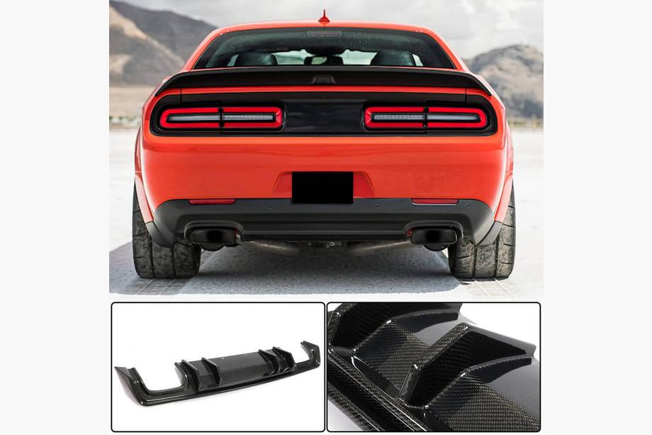 Dodge Challenger 2008–2023 Difuzor zadnjega odbijača (2015-2023, karbon) Fotografija 1