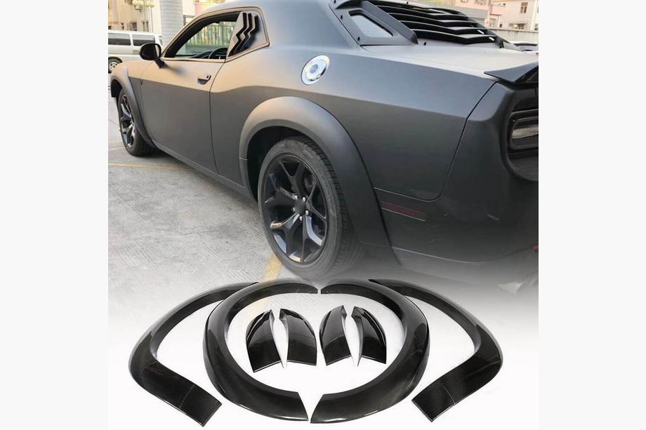 Dodge Challenger 2008–2023 Obrobe blatniških lokov (2015-2019, Karbon) Image