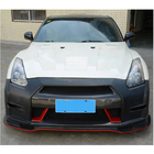 Nissan GT-R 2008–2025 Sprednji lip odbijača Lip (2009-2015, Karbon) fotografija 3