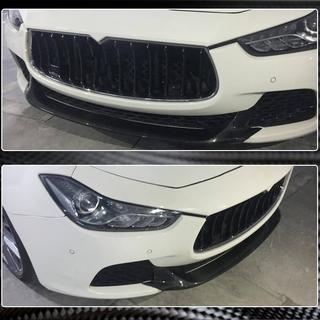 Nastavek za sprednji odbijač Lip V2 (za Base/S/S Q4 2013-2017, karbon) Maserati Ghibli 2013–2023 fotografija 3