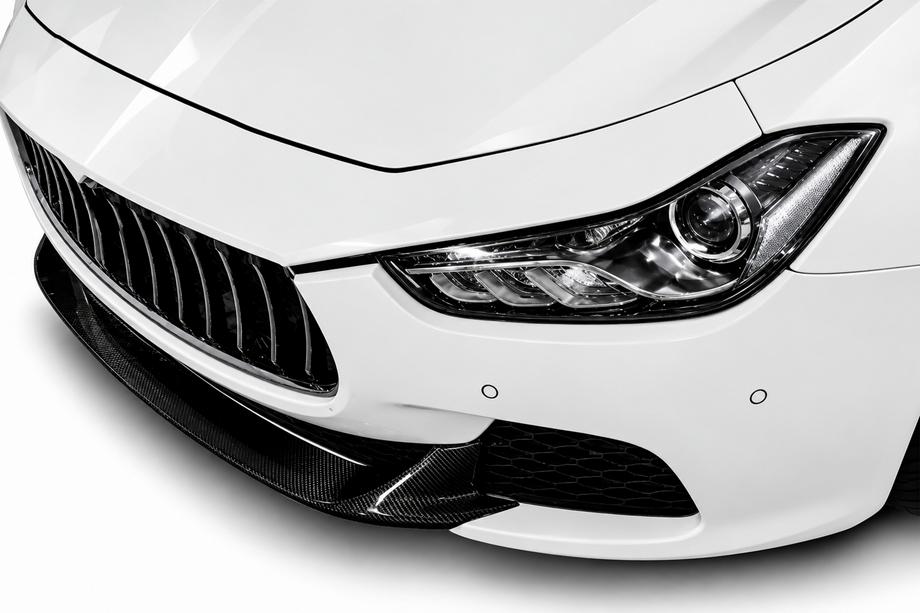 Maserati Ghibli 2013–2023 Nastavek za sprednji odbijač Lip V2 (za Base/S/S Q4 2013-2017, karbon) Image
