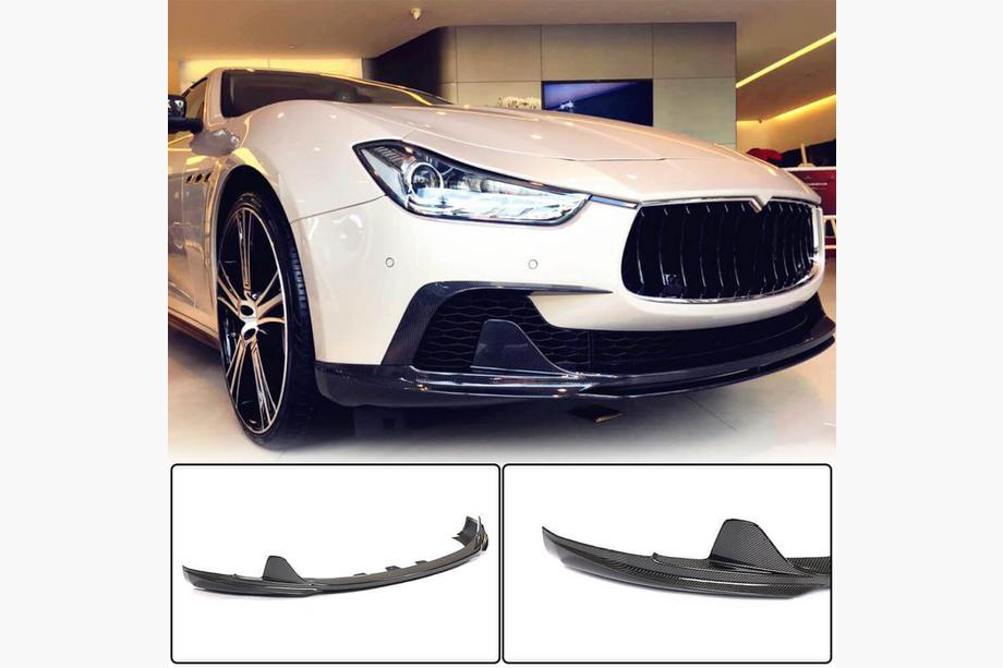 Maserati Ghibli 2013–2023 Ustnica sprednjega odbijača Lip V3 (za Base/S/S Q4 2013-2017, karbon) Image