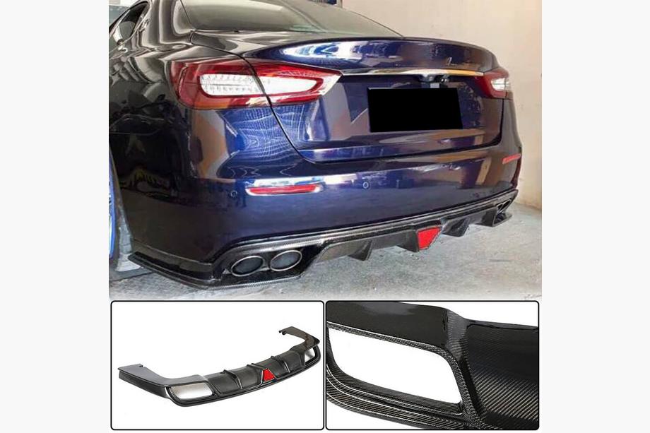 Maserati Quattroporte 2013–2023 Difuzor zadnjega odbijača V1 (za S/S Q4 2017-2020, karbon) Image