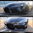 Toyota Supra 2019– Lip dodatek za sprednji odbijač Lip V1 (karbon) fotografija 6