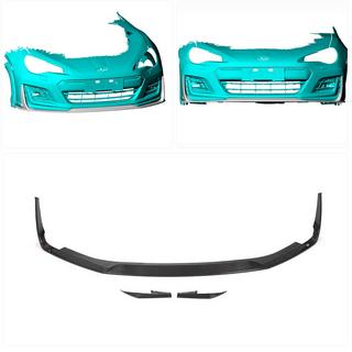 Lip za sprednji odbijač Lip V2 (2017-2021, karbon) Subaru BRZ 2012–2021 fotografija 2