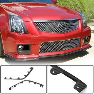 Karbonski nastavki sprednjega odbijača Flap (za CTS V Coupe, karbonska vlakna) fotografija 1