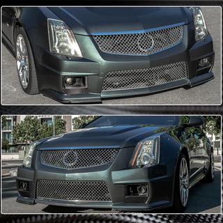 Karbonski nastavki sprednjega odbijača Flap (za CTS V Coupe, karbonska vlakna) fotografija 3