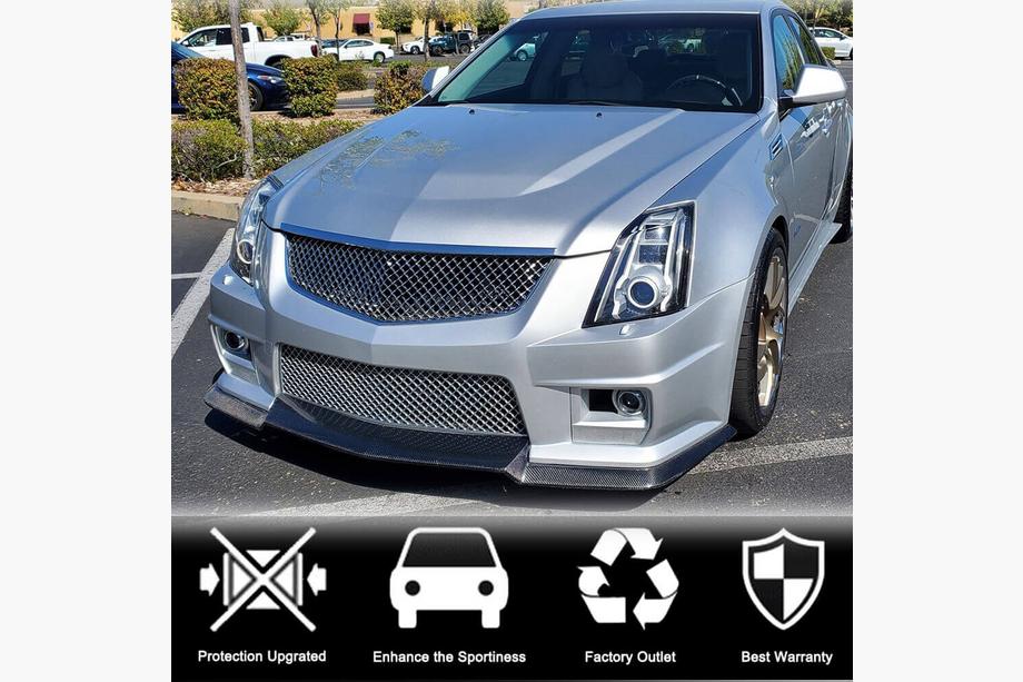 Cadillac CTS 2013–2019 Lip za sprednji odbijač Lip V2 (za CTS V Sedan 2016-2019, karbon) Fotografija 2