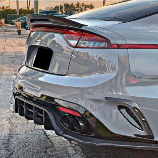 Obloga zadnjega odbijača (2017-2020, karbon) Kia Stinger 2017–2023 fotografija 3