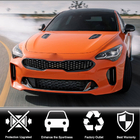 Kia Stinger 2017–2023 Obroba maske hladilnika (karbon) fotografija 2