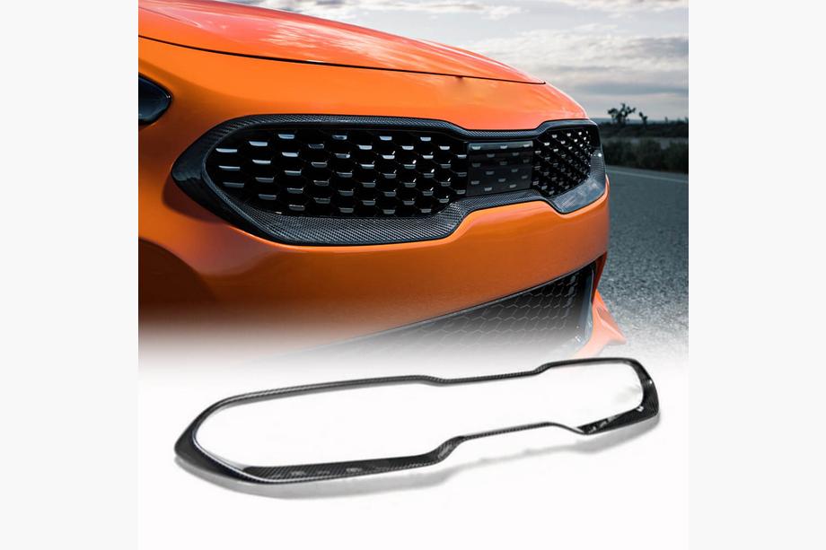 Kia Stinger 2017–2023 Obroba maske hladilnika (karbon) Image