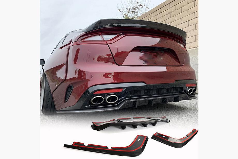 Kia Stinger 2017–2023 Difuzor zadnjega odbijača (karbon) Image