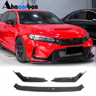 Honda Civic HB 2021– Sprednji lip spojler za sprednji odbijač Lip V2 (karbon) fotografija 1