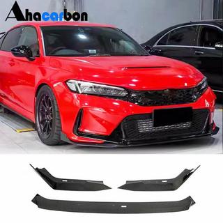 Sprednji lip spojler za sprednji odbijač Lip V2 (karbon) Honda Civic HB 2021– fotografija 1