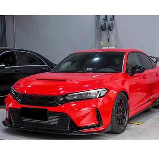 Sprednji lip spojler za sprednji odbijač Lip V2 (karbon) Honda Civic HB 2021– fotografija 2