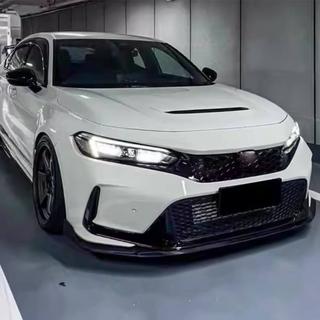Sprednji lip spojler za sprednji odbijač Lip V2 (karbon) Honda Civic HB 2021– fotografija 3