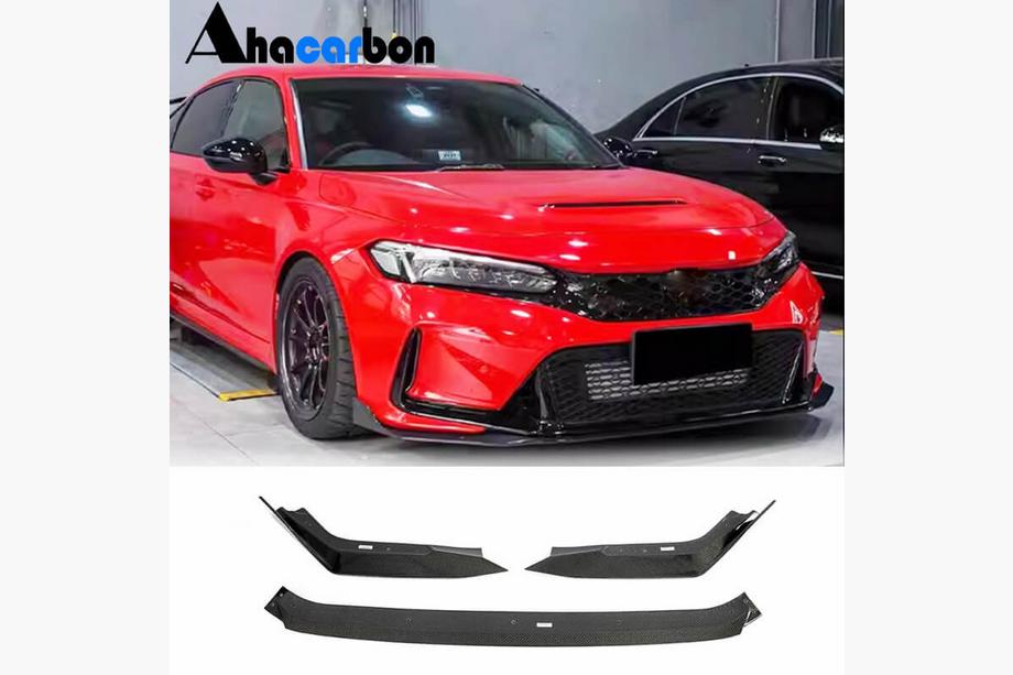 Honda Civic HB 2021– Sprednji lip spojler za sprednji odbijač Lip V2 (karbon) Image