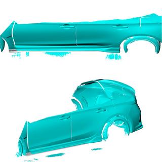 Stranski pragovi (karbon) Honda Civic HB 2021– fotografija 2