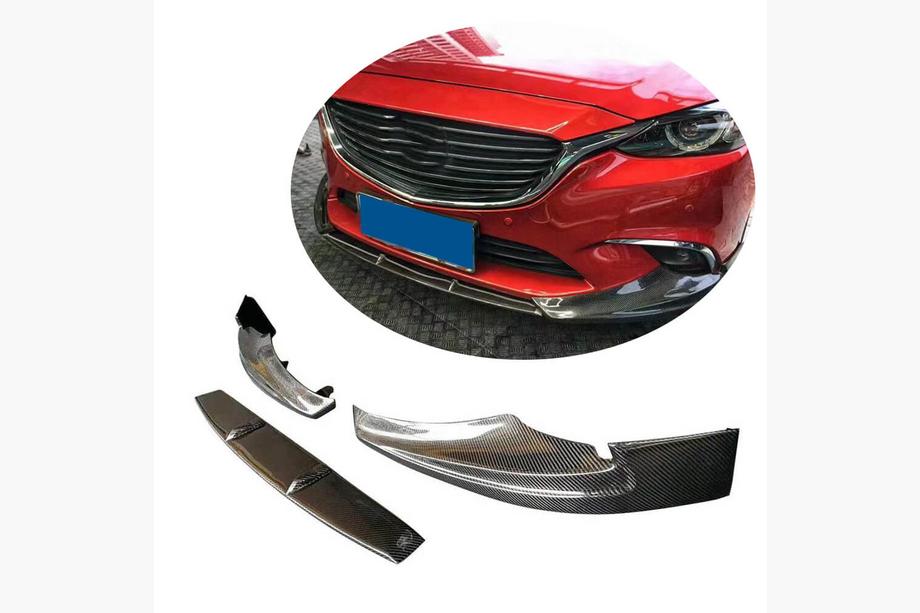 Mazda 6 2012–2024 Karbon sprednji lip za odbijač Lip V1 (2017-2019, Karbon) Image