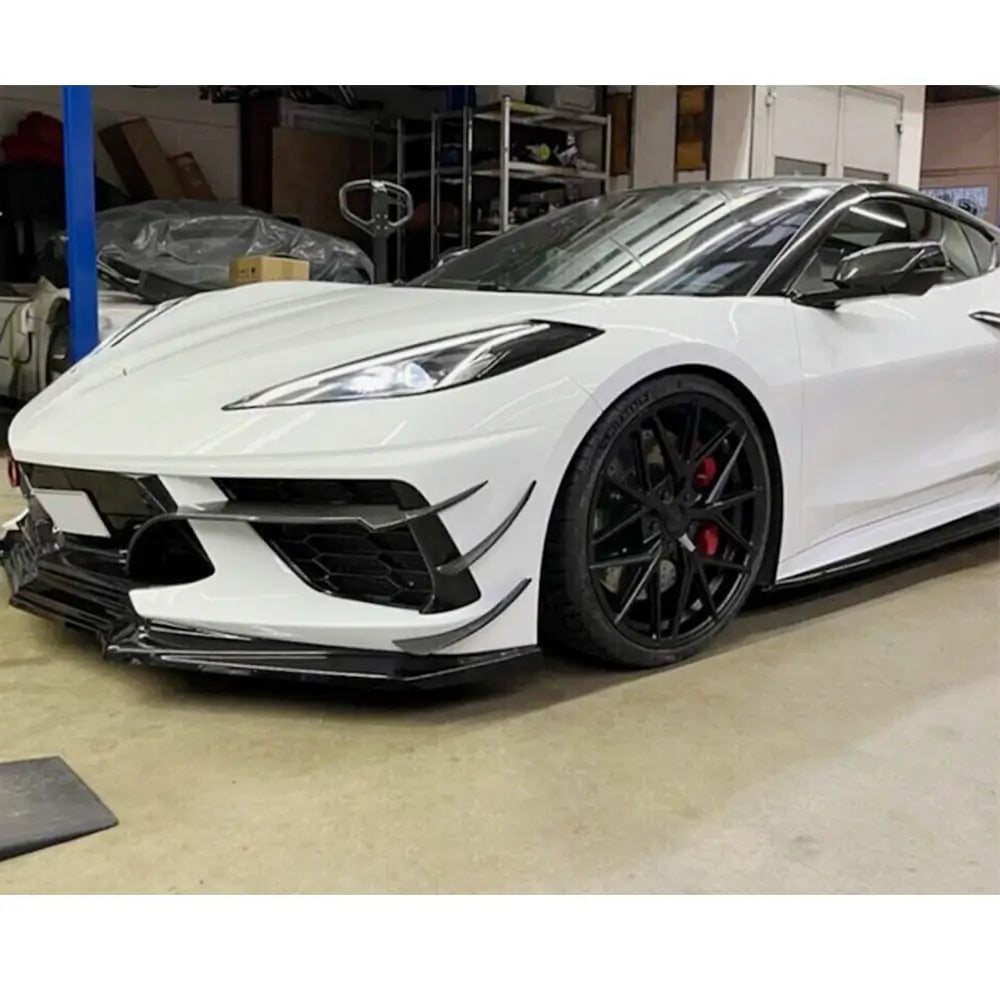 Karbon dodatki za sprednji odbijač (2019-2022, Carbon) Chevrolet Corvette C8 2019– fotografija 2