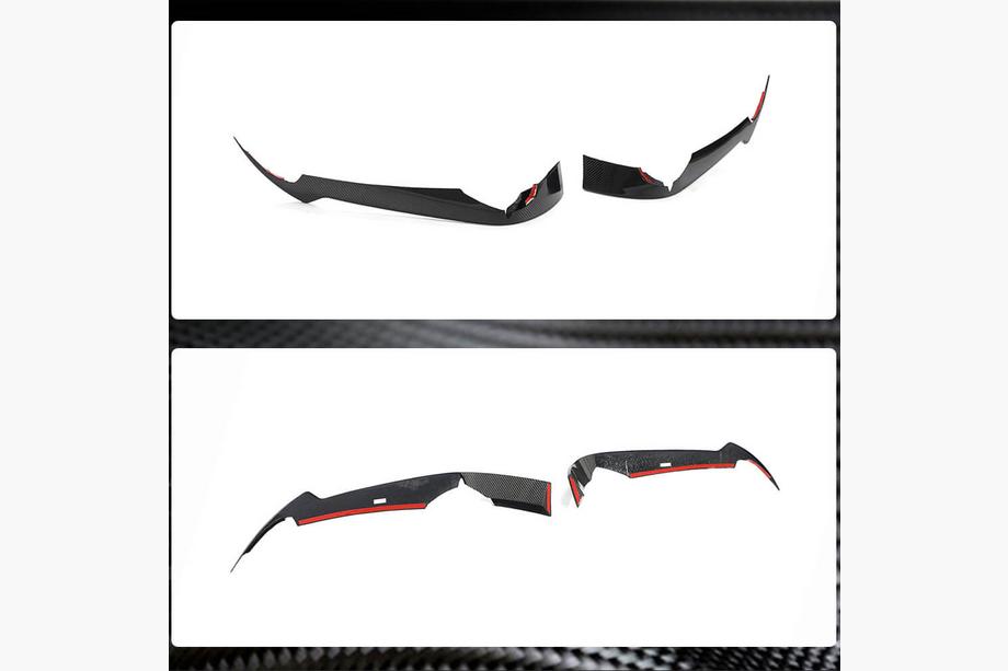 Chevrolet Corvette C8 2019– Karbon dodatki za sprednji odbijač (2019-2022, Carbon) Fotografija 4