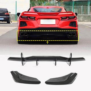 Difuzor zadnjega odbijača V1 (2019-2022, Karbon) Chevrolet Corvette C8 2019– fotografija 1