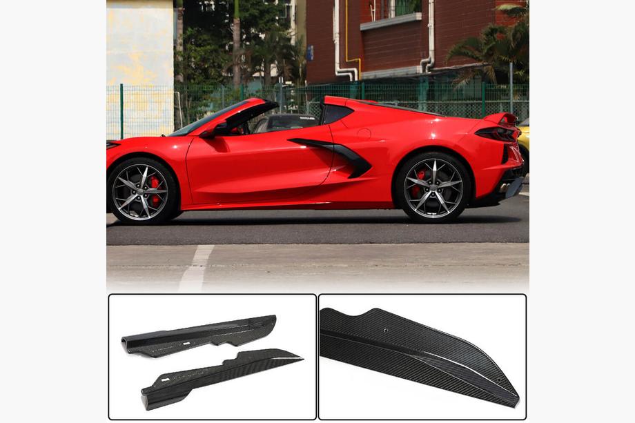 Chevrolet Corvette C8 2019– Stranski pragovi (karbon) Image